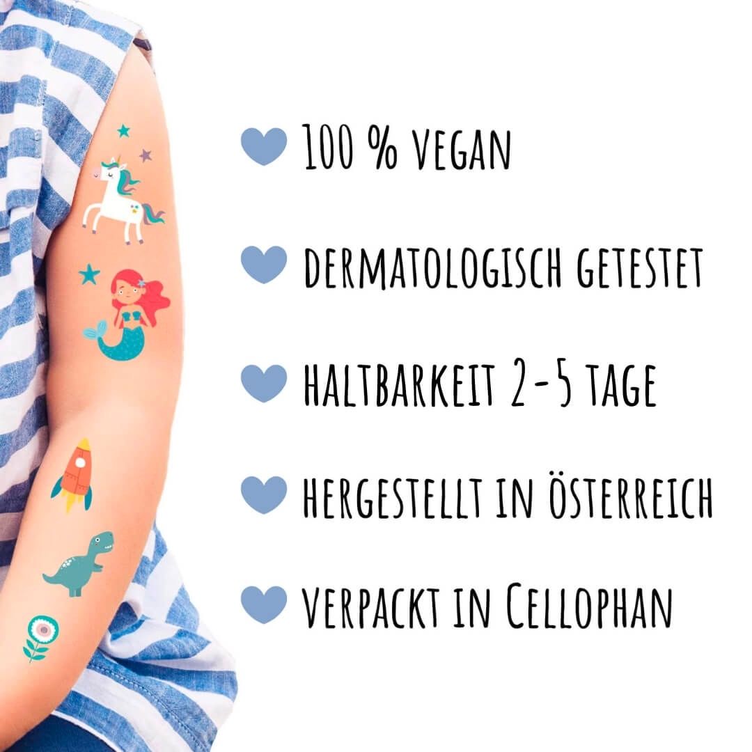 Kindertattoos 'Fantasie & Entdecker'