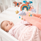 Handgefertigtes Baby-Mobile Regenbogen & Schmetterling | Filz & Holz