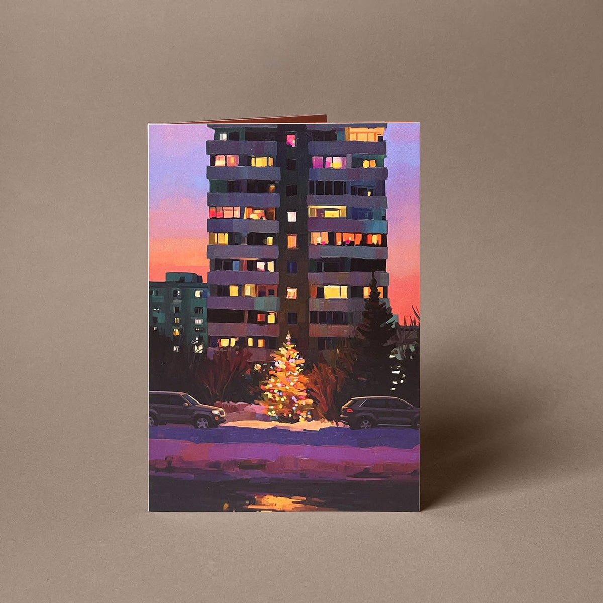 Minikarte Weihnachten 'Weihnachtsbaum' 2in1 Karte & Geschenk in einem
