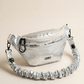Damen Tasche 'Banane 80er Silber'