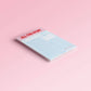 Rosa Notizblock A5 „All the stuff I try not to forget“