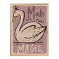 A3 Kunstdruck in Papierhülle 'Schwan - Make Your Own Magic'