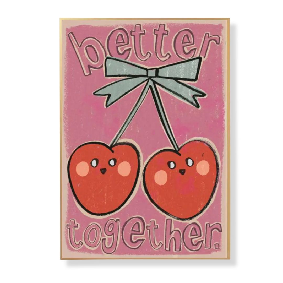 A3 Kunstdruck in Papierhülle 'Kirschen - Better Together'