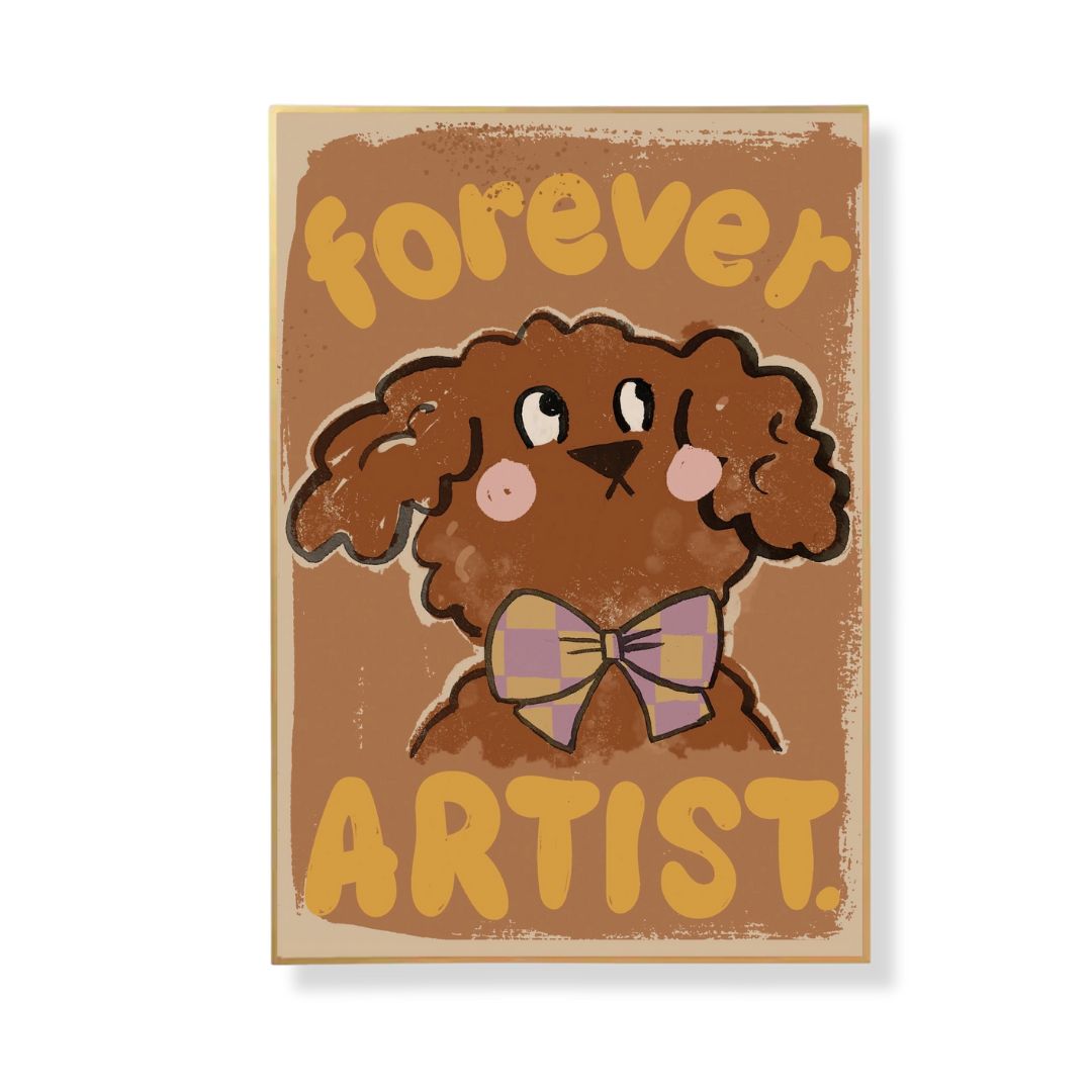A3 Kunstdruck in Papierhülle 'Puppy - Forever Artist'