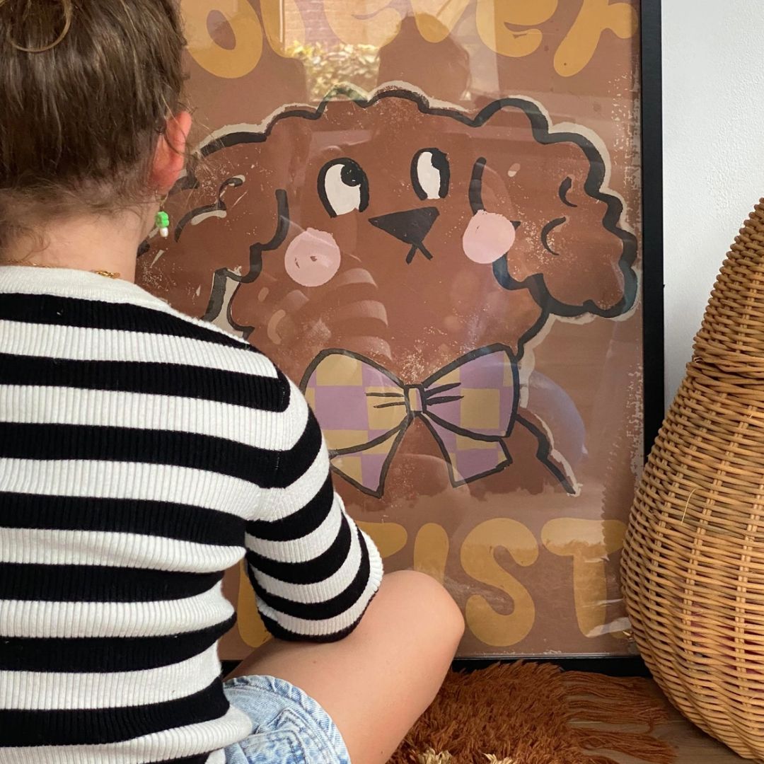 A3 Kunstdruck in Papierhülle 'Puppy - Forever Artist'