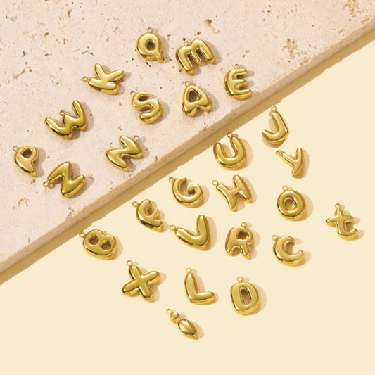 Anhänger '3D Balloon Letters' gold