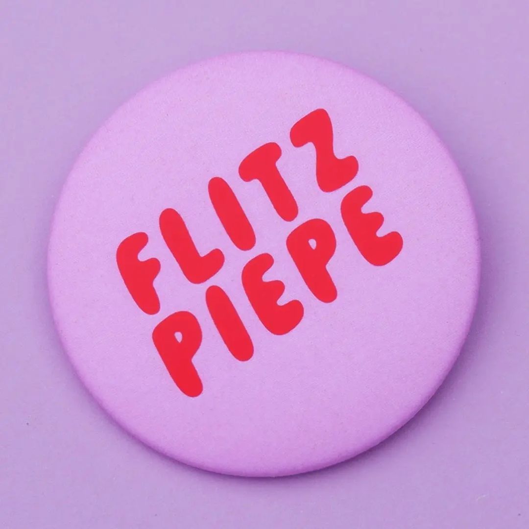 Ansteckbutton 'FLITZPIEPE' rot