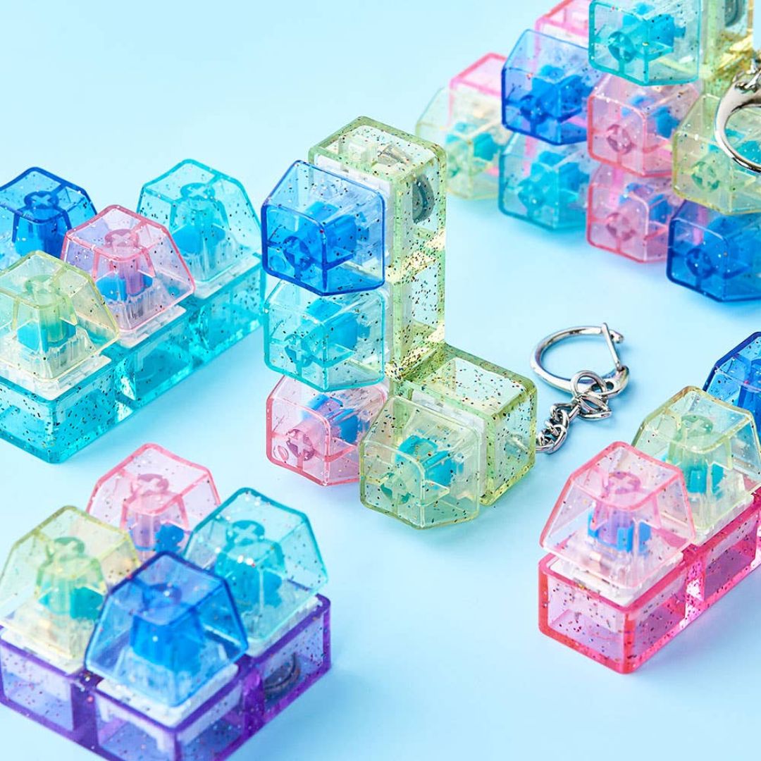 Anti Stress | LED Tetris Klicker 'Tastatur' Schlüsselanhänger