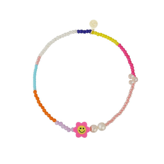 Armband mit bunten Perlen 'Flower Power'