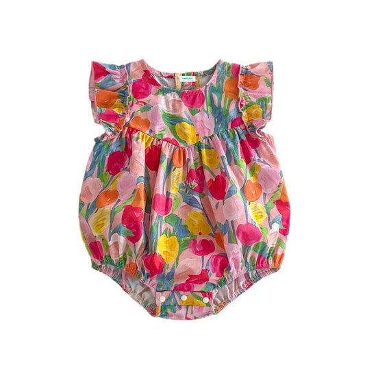 Baby Fly Sleeves Body 'Colorful Flowers' bunt