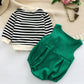 Baby Outfit Set Shirt und Body 'Graphic Corduroy'
