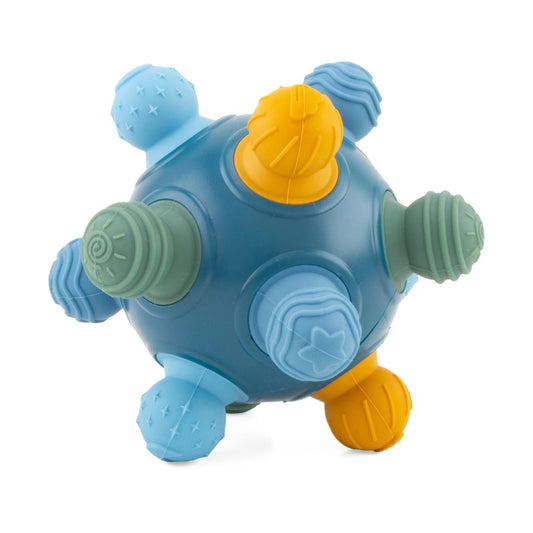 Baby Silikon Spielball: 'DOUDIPOKE' blau