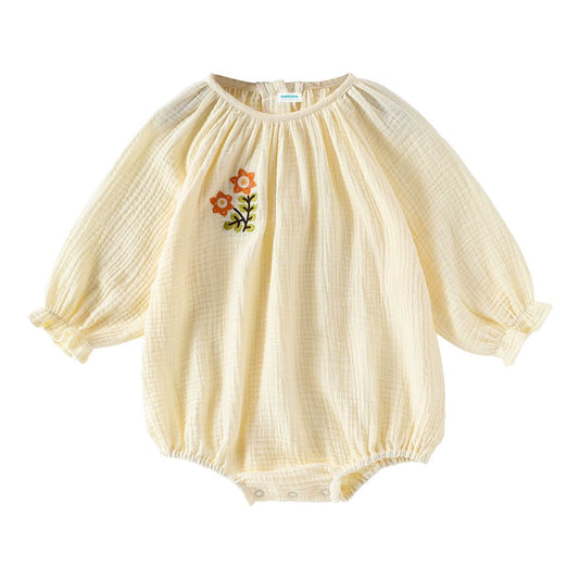 Baby Longsleeve Body 'Musselin Chic' creme