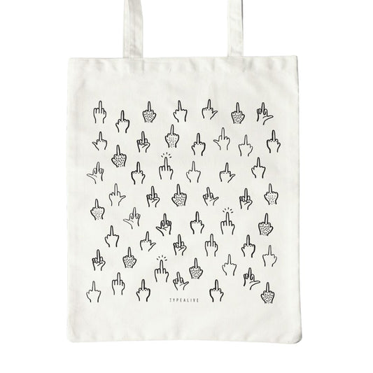 Baumwolltasche 'F*&k You' natur