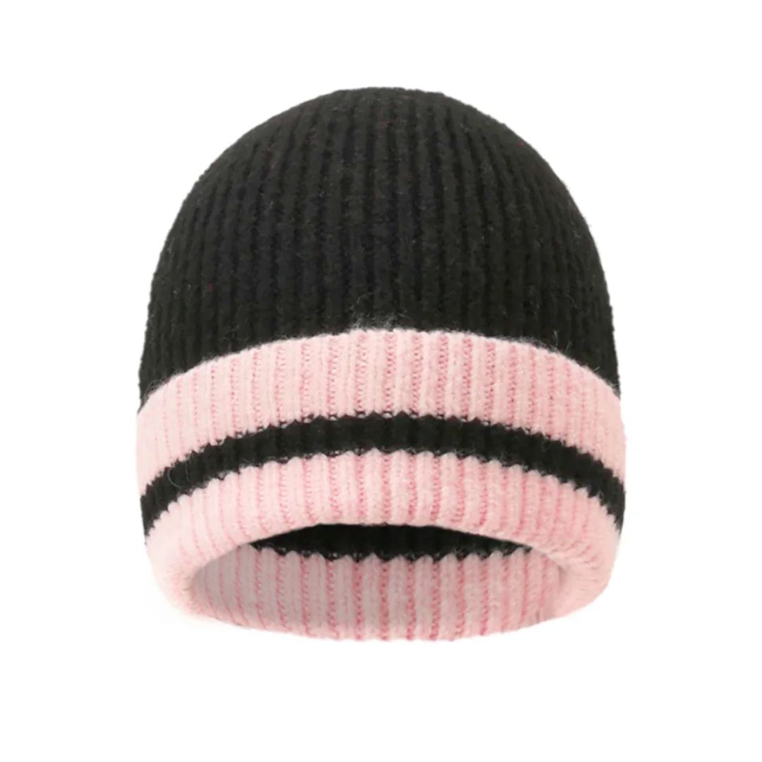 Beanie 'Stripe Casual' anthra/pink