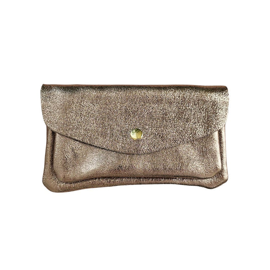 Damen Brieftasche aus Leder taupe