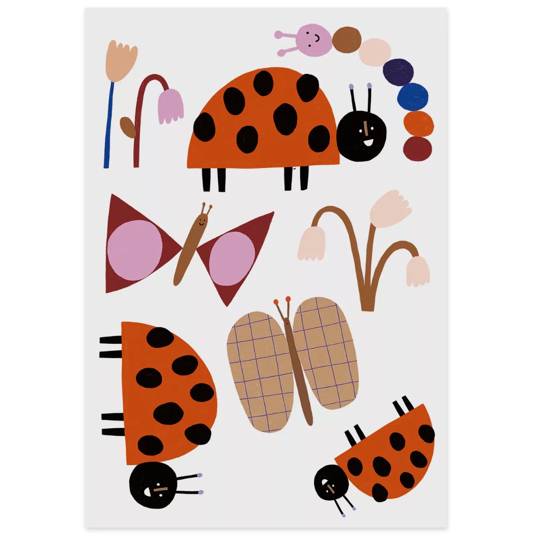 Bügelbilder 'Iron Ons Marienkäfer'