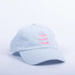 Cap 'Cool Moms Club' hellblau/pink