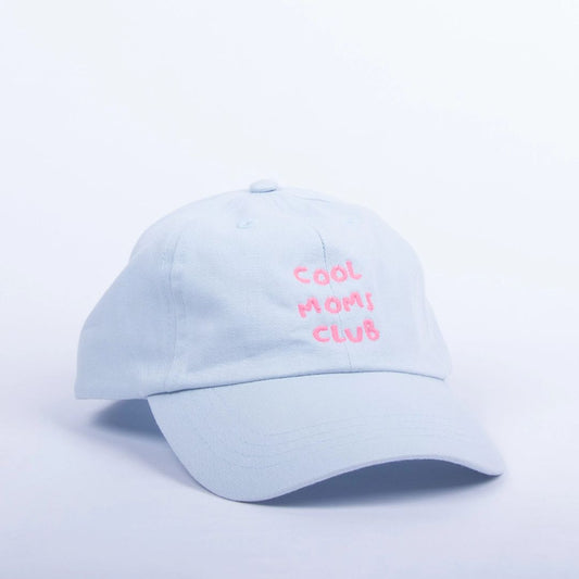 Cap 'Cool Moms Club' hellblau/pink