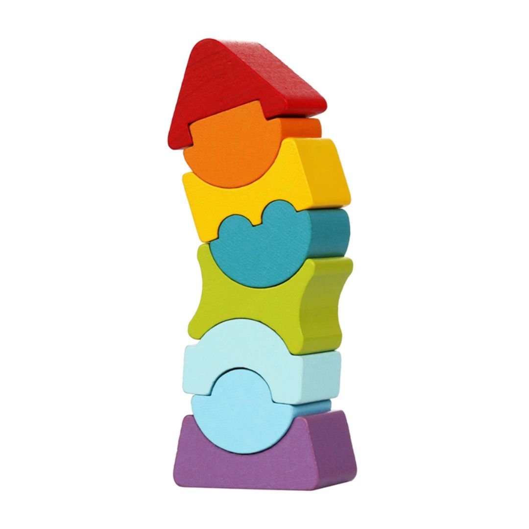 Kreatives Stapelspiel 'Cubika Flexibler Turm'