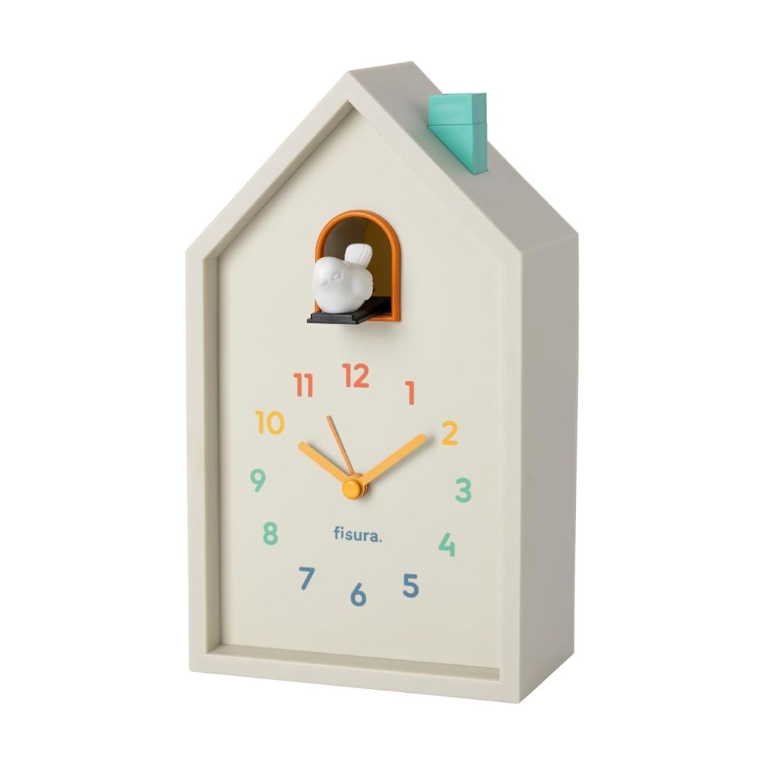 Kuckucks-Haus Alarm Uhr multicolor mit Beleuchtung