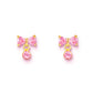 Cutie Ohrclips 'Kleine Luxe Drops Schleife rosa' Clip On