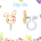 Cutie Ohrclips 'Hoppelhase'