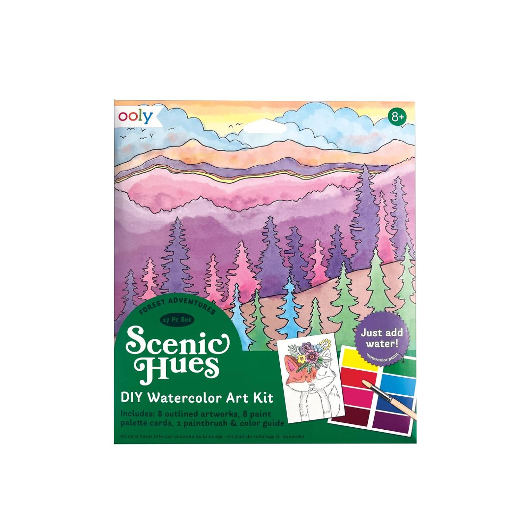 D.I.Y. Aquarell-Kunst-Kit 'Scenic Hues - Waldabenteuer'