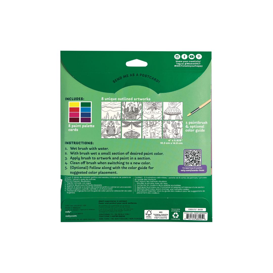 D.I.Y. Aquarell-Kunst-Kit 'Scenic Hues - Waldabenteuer'