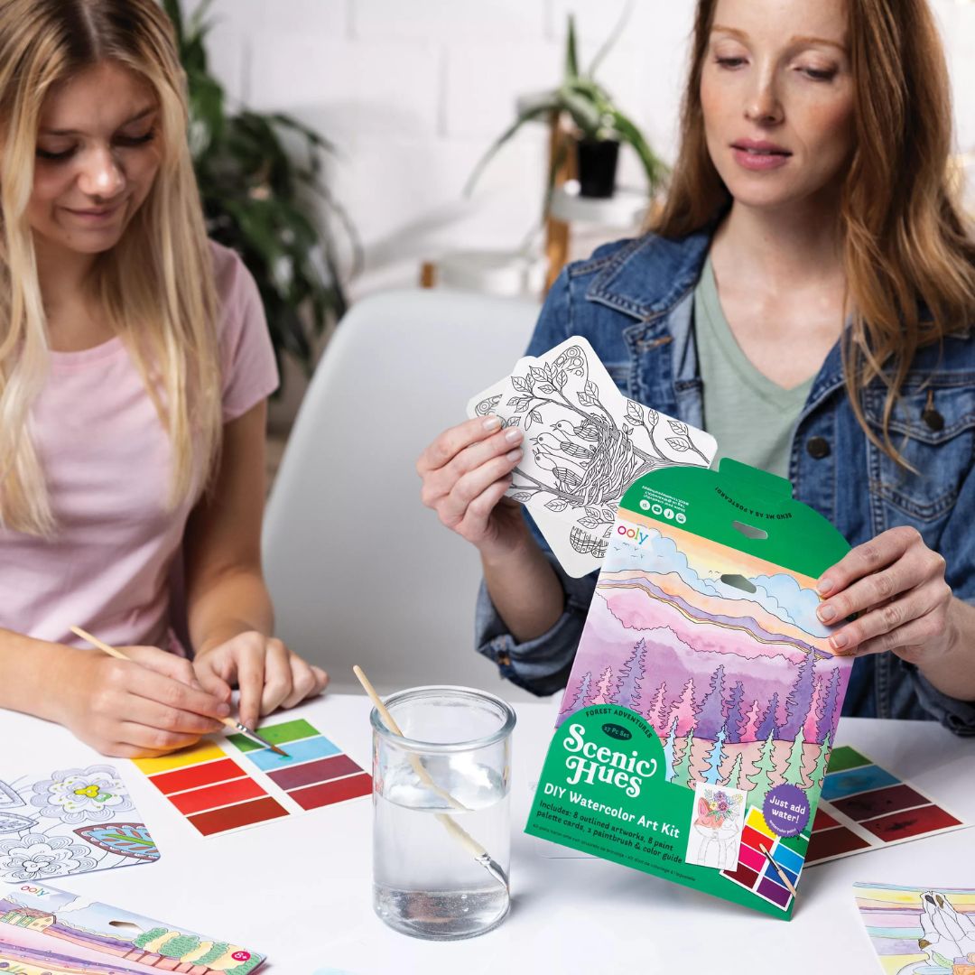 D.I.Y. Aquarell-Kunst-Kit 'Scenic Hues - Waldabenteuer'