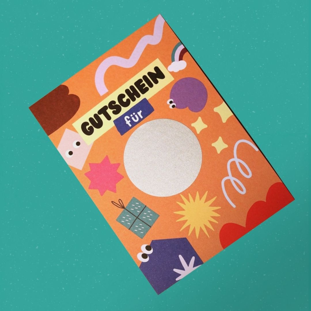 DIY Gutschein Rubbelkarte DIN A6