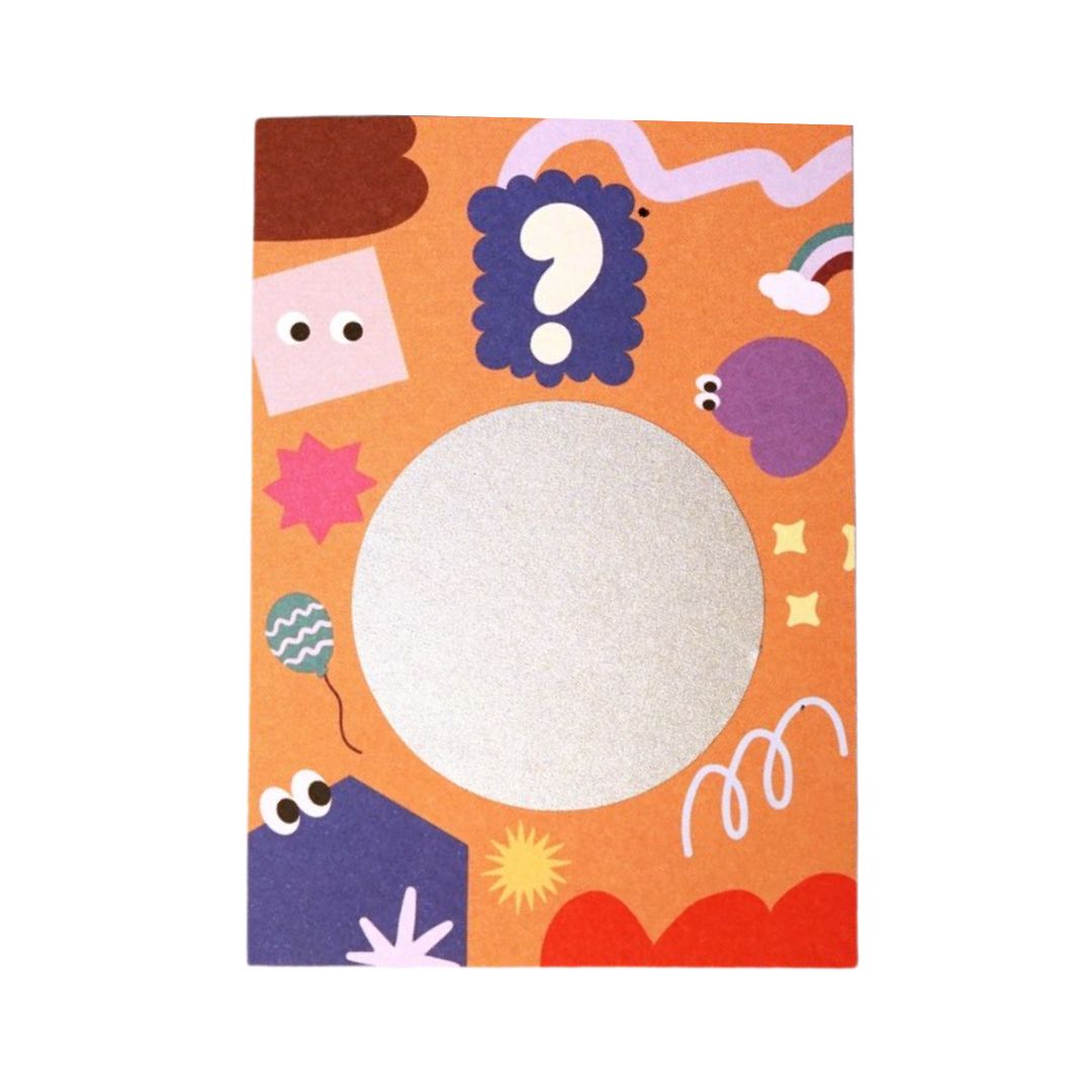 DIY Überraschungslos Rubbelkarte DIN A7