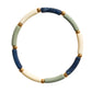 Damen Armband 'Aello' mandel/ecru/marineblau