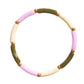 Damen Armband 'Aello' lila/olive/ecru