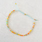 Damen Armband Single 'Miyuki Perlen' gelb/blau/orange