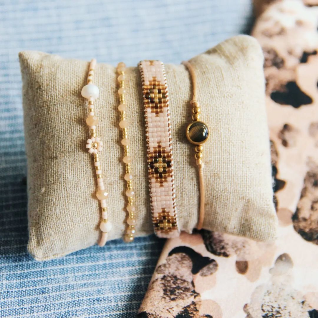 Damen Armband aus Miyuki Perlen geflochten