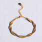 Damen Armband geflochtenes Schlangenarmband gold