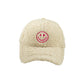 Cap Teddyfell Smiley beige/pink