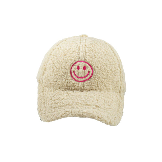 Cap Teddyfell Smiley beige/pink