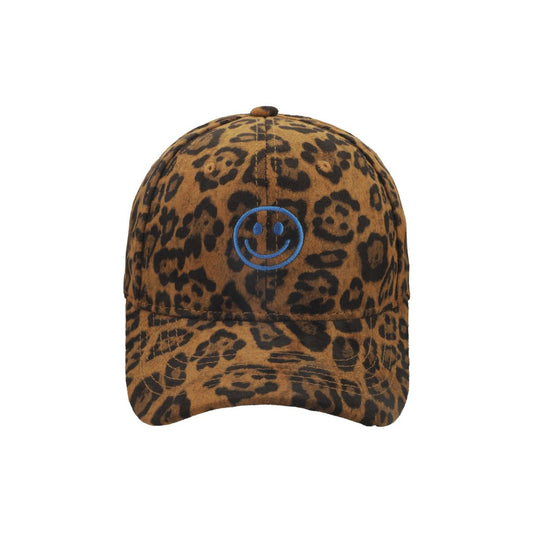 Damen Cap leo mit Smileystickerei blau