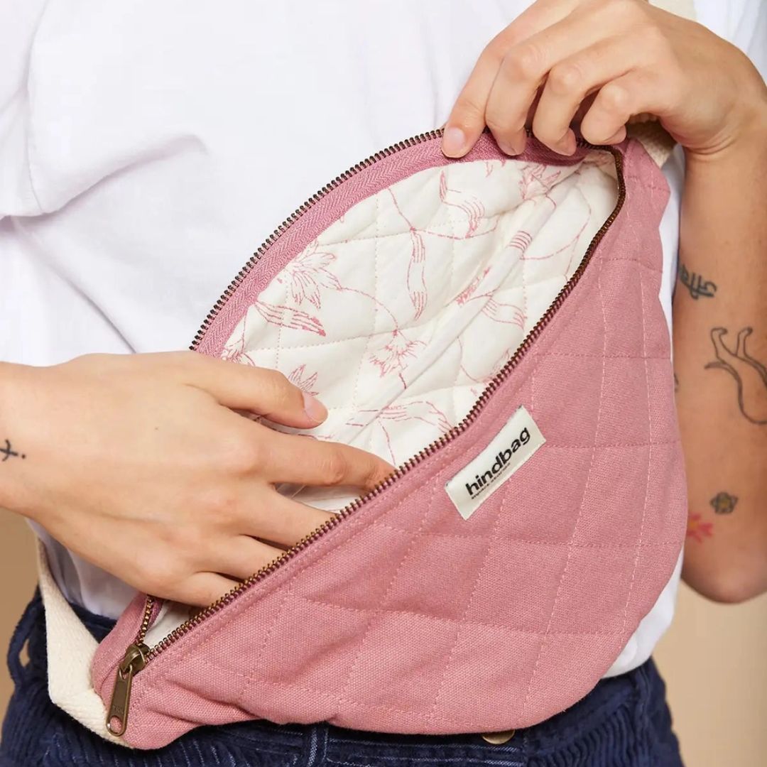 Damen Gürteltasche gesteppt 'Olivia' blush