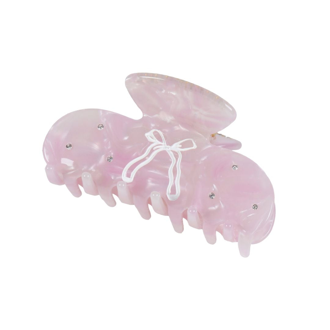 Damen Haaraccessoire rosa mit Schleifenmuster