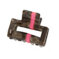 Damen Haarklammer Mini mit Streifen braun/pink