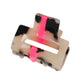 Damen Haarklammer Mini mit Streifen leo/pink