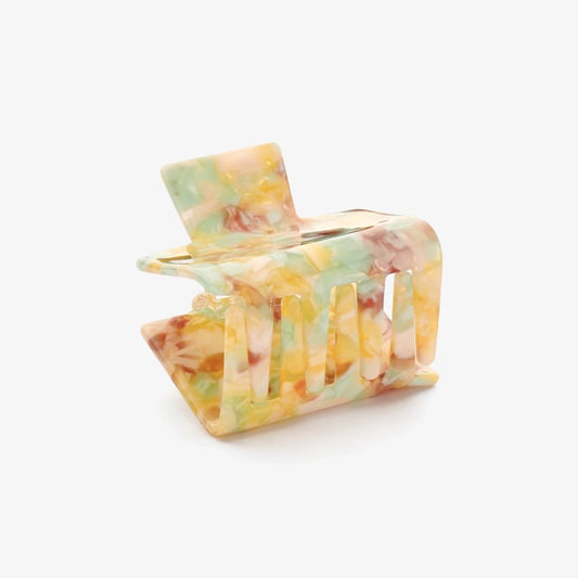 Damen Haarklammer grün/gelb