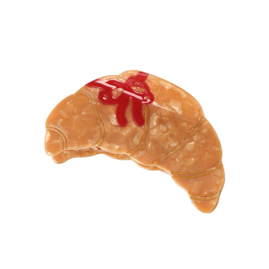 Damen Haarklammer in Croissant-Form mit Schleife
