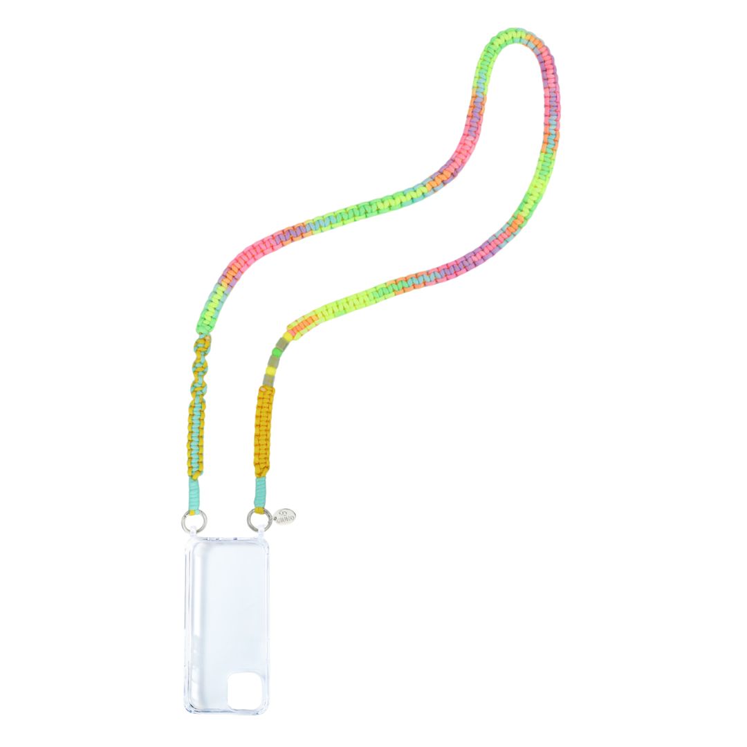Damen Handykette handgflochten bunt