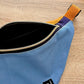 Damen Hipbag 'Patchwork Unique' denim/gelb