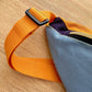 Damen Hipbag 'Patchwork Unique' denim/gelb