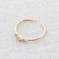 Damen Ring 'Triple Crystals' gold/weiß